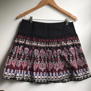 UO Kimchi Blue Mini A Line Skirt Patterned size 4